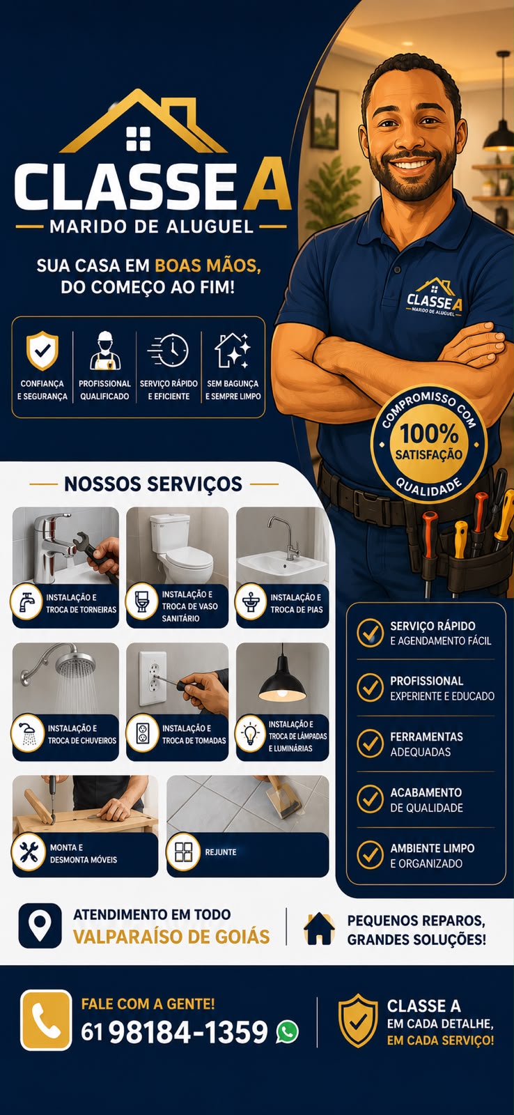 Profissional Classe A Marido de Aluguel